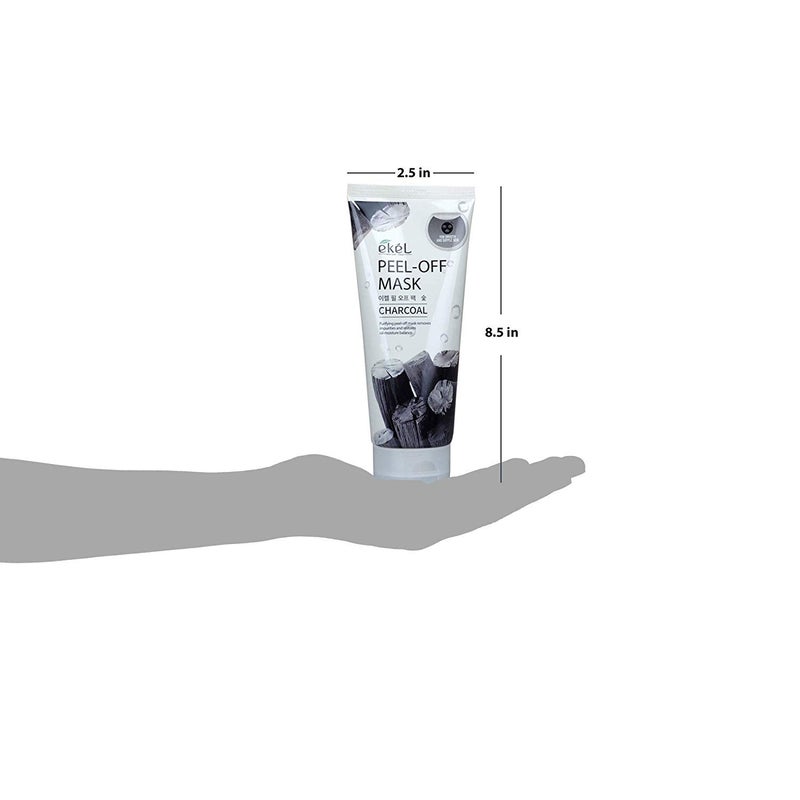 Ekel Peel Off Mask Charcoal - Purifying Mask Penetrates to Eliminate Blackheads-Removes Impurities and Restores Oil-Moisture Balance Leaving Skin Clean, Clarified, Smoother and Suppler, 6.09 oz - Image 4